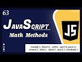 Math Methods  || JavaScript Tutorial for Beginners  - 63