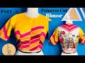 Princess cut Pack Neck Blouse Full Stitching Video || Long Blouse cutting and stitching ||