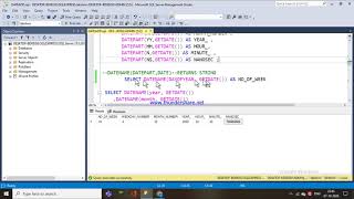 59.DATEPART() AND DATENAME() FUNCTIONS IN SQL