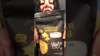 Violife shredded cheese is now in Hyvee!! The BEST vegan cheese