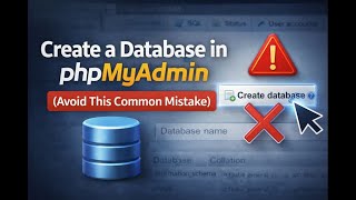 Create a Database in phpMyAdmin (Avoid This Common Mistake)