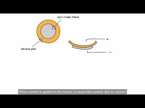 What is the function of a buzzer in an electrical circuit?