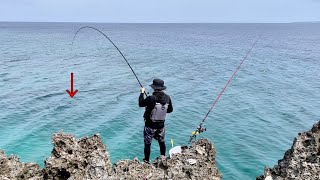 秘境の磯でメジナ、イラブチャー狙い。想定外の魚連発! 【沖縄フカセ釣り　okinawafishing】