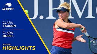 Clara Burel vs Clara Tauson Highlights | 2021 US Open Round 1