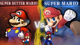 [MUGEN]AI BATTLE - Super Better Mario vs Super Mario