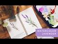 How To Paint Lavender | Beginner Friendly Watercolor Tutorial