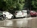 Delhi rained out, leading to waterlogging and traffic jams