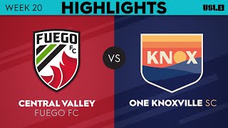 7.29.2023 | Central Valley Fuego FC vs. One Knoxville - Game Highlights