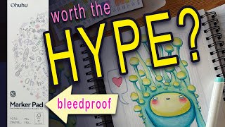 ✨The new Ohuhu Bleedproof Marker Pad✨ The ultimate MIXED MEDIA test! 👉 Pros and Cons