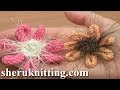 Easy to Knit Flower Tutorial 6 Knitted Flowers