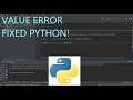 ValueError Python Problem Fixed!