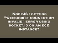 NodeJS : getting 