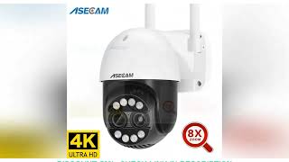 8MP Dual Lens 2.8mm -12mm 8X Zoom 4K PTZ IP Wifi Camera Outdoor AI Human Tracking CCTV Audio Securit