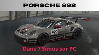 La Porsche 992 dans 7 Simus sur PC