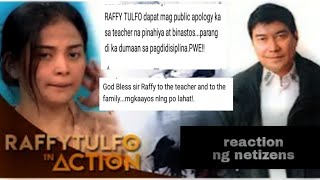 BINASH NG MGA NETIZENS| REAKSIYON NI IDOL RAFFY SA REKLAMO KAY TEACHER NA NAMIHYA NG ESTUDYANE