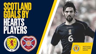 Scotland Goals by Hearts Players Past & Present