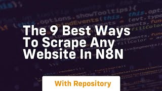 The 9 best ways to scrape any website in n8n