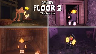 Doors Floor 2:The Mines All New Death Animations