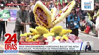 Mga enggrandeng karosang balot ng mga bulaklak, pumarada sa Panagbenga 2025 | 24 Oras Weekend