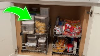 OCG 2 Tier Pull Out Cabinet Organizer Review (Kitchen Organization Ideas)