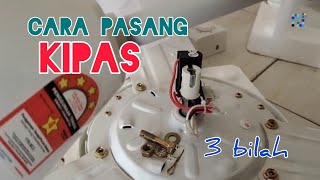 Cara pasang kipas baru jenama bossman bossku 60 inch ceiling fan buat sendiri X hafizharipin