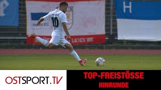 Die besten Freistöße der Hinrunde | Regionalliga Nordost | OSTSPORT.TV
