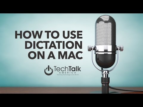 Dictation on a Mac Dictation on a Mac