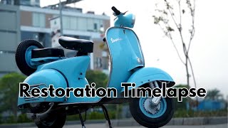 old vespa scooter restoration timelapse | Fizzlapse | Timelapse