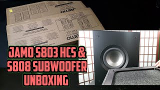 Jamo S803 HCS \u0026 S808 Subwoofer Unboxing - Budget Home Theater Speakers - Inflewence's Tech