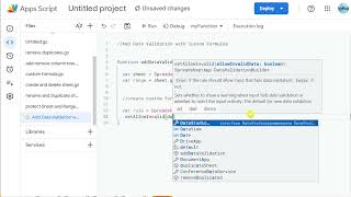 Google Apps Script Course 38 : Data Validation with Custom formula