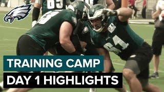 Day 1 Highlights of 2018 Training Camp | Philadelphia Eagles