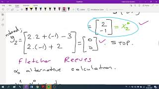 Conjugate Gradient Algorithm Fletcher Reeves Algorithm