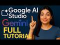 Google AI Studio Full Tutorial 2025! Unlock All the Gemini Features (From Chat Prompt to Build App)