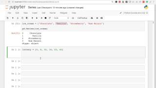 PANDAS TUTORIAL - Create A Series Object from a Python List