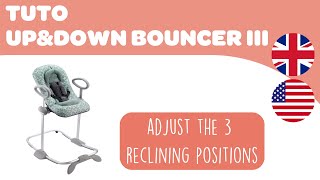 BEABA - Instructions for use : Up\u0026Down Bouncer, how to adjust the 3 reclining positions