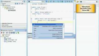 Oracle JDeveloper - Adding Main Method