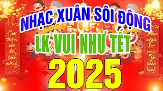 NHẠC XUÂN 2025 SÔI ĐỘNG KHÔNG QUẢNG CÁO - LK Nhạc Xuân Remix 2025, Vui Như Tết, Cánh Thiệp Đầu Xuân