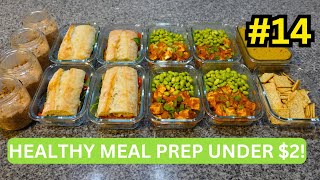 4 Days Of Healthy Meal Prep On a Budget » under $2 meals