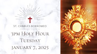 3pm Holy Hour, Tuesday, 1-7-2025