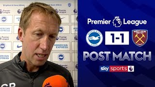 "We showed real personality!" | Graham Potter Post Match | Brighton 1-1 West Ham