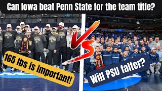 Does Iowa have a chance to beat Penn State for the team title?