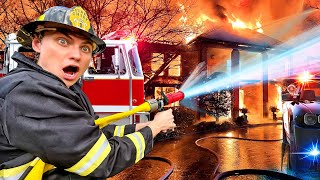 I Trained to Become a Real Firefighter for 24 Hours!!