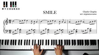Smile :) by Charlie Chaplin, piano arrangement - FREE sheet music