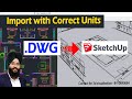 How to import CAD FILES to Sketchup | DWG to Sketchup