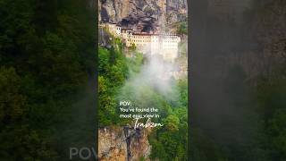 Everybody should experience the view of Sümela Monastery at least once in a lifetime. #GoTürkiye