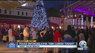 West Palm Beach Police enforce teen curfew
