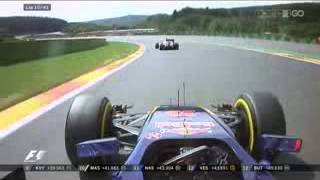 Max Verstappen - Spa Belgium GP, Verstappen overtakes Nasr at Blanchimont.