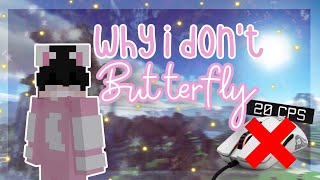 Why I Don't Butterfly Click | solo bedwars commentary