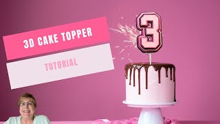 How to Make a Stunning 3D Cake Topper with Your Cricut!