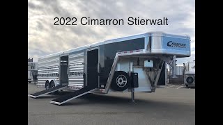 2022 Cimarron Stierwalt Signature Series Stock Trailer